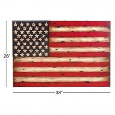 Metal Wall Decor With American Flag Replica   556342078